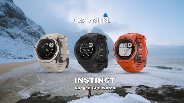 Garmin Instinct rugged outdoor smartwatch tech specs