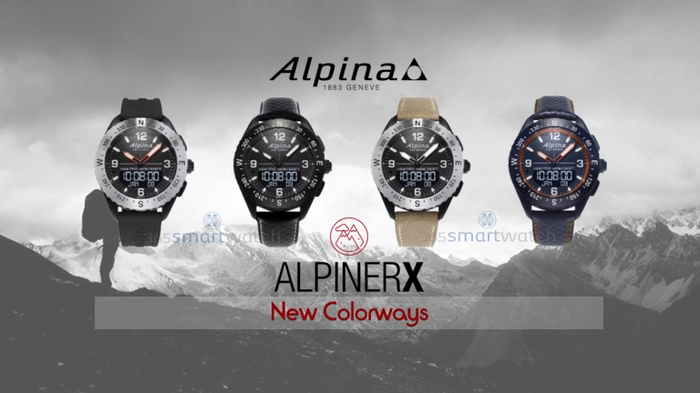 Alpina launches four new colorways of the outdoors smartwatch AlpinerX